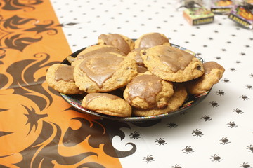 Fresh baked cookies on a table for a party.