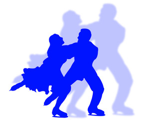 Pattinatori su ghiaccio