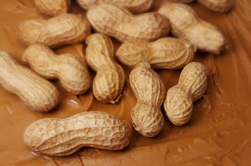 Raw Peanuts in Peanut Butter