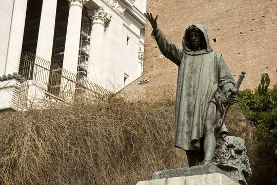 statue de l'escalier de la cordonata &agrave; Rome