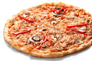 Pizza with champignons