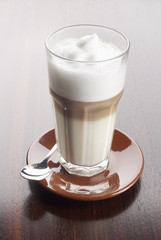 latte Macchiato on a table