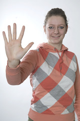 counting on fingers