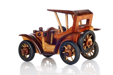 Fototapeta na wymiar Wooden Car Toy