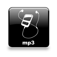 Button MP3 black - 19394895