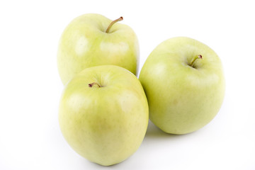 Three green apples