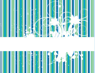 Green and blue lines abstract background vector