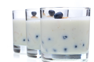 Joghurt in Gläser - nahe
