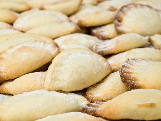 Fototapeta na wymiar shell shaped cookies