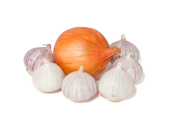 Obraz premium onion and garlic