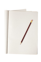 pencil and notepad