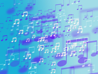 Abstract colorful music sign background