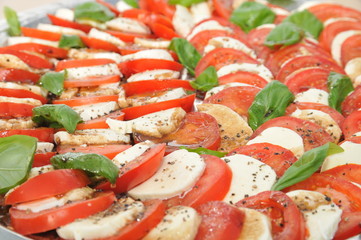 Tomaten Mozarella Platte