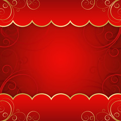 Red background