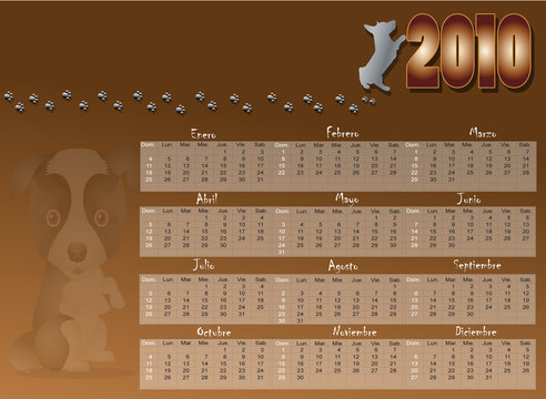 Calendario 2010 Canino