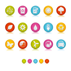 Matte Circle Icons - Ecology