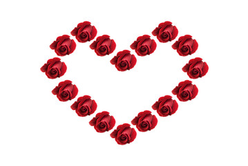 Red Roses Heart Shape