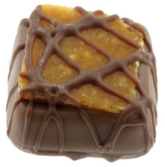 chocolat nougatine fond blanc