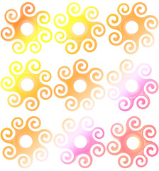 Plastic rings backgrounds