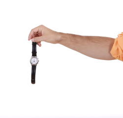Männerhand mit Uhr
