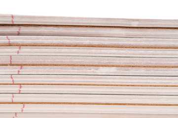 Stack of spiral notebooks