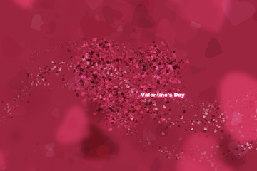 Holidays poster for Valentine's day. Design template card.