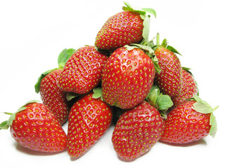 strawberry heap