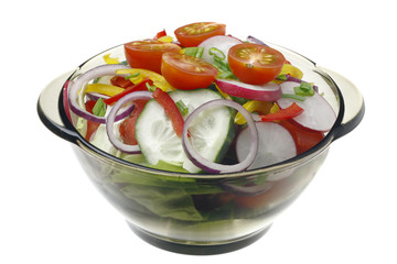 Salad with vegetables.