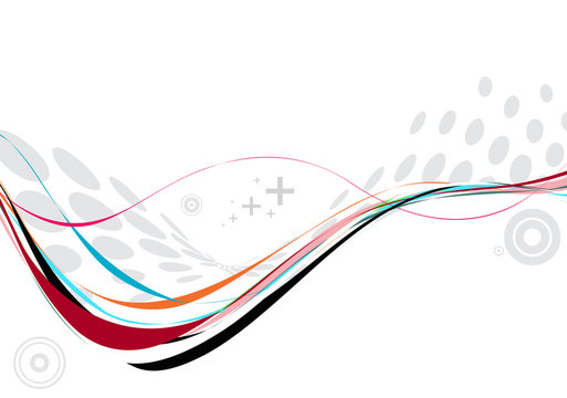 Rainbow wave background