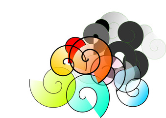 Fototapeta premium design-elemente-farbig-vektor