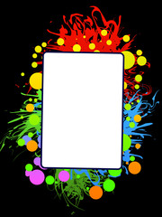 Flyer Hintergrund schwarz