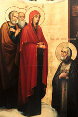 Icon in rural church