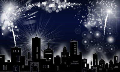 Fototapeta premium Feuerwerk