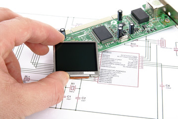 Electronic board with schematic - 19415856