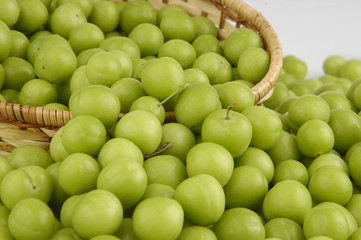green plums basket