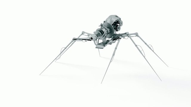 Animated robot spider