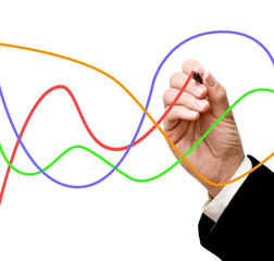 Hand drawing a graphic