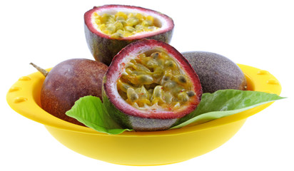 coupelle fruits de la passion fond blanc