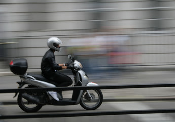 Man on a Moped