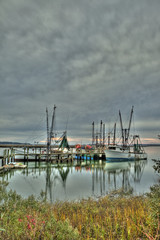 shrimp boats hdr