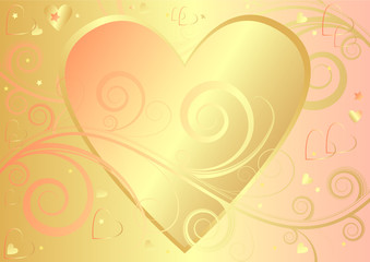 Valentinel elegant background with heart