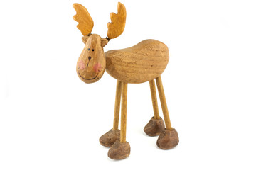 wooden toy reindeer © barneyboogles