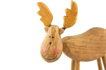 wooden toy reindeer