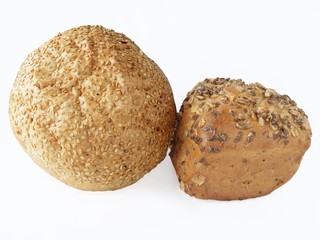 rolls with grains
