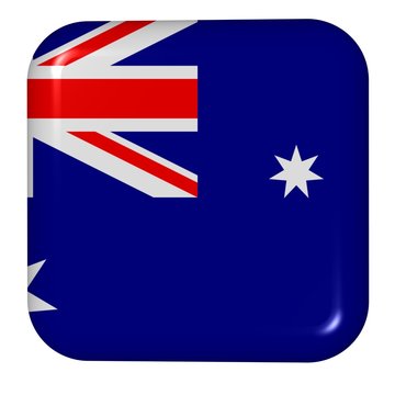 button in colors of Australia