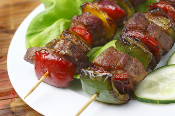 Fried skewers.