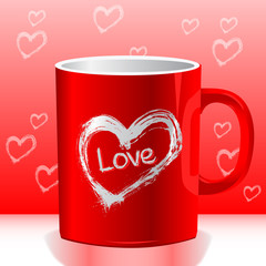 Valentine love's cup