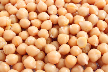 Chick peas closeup