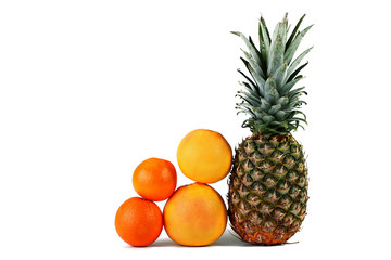 Pineapple and fruits