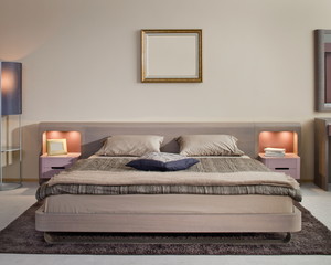 Beautiful and modern bedroom interior design.